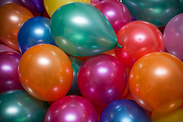 Color metallic balloons