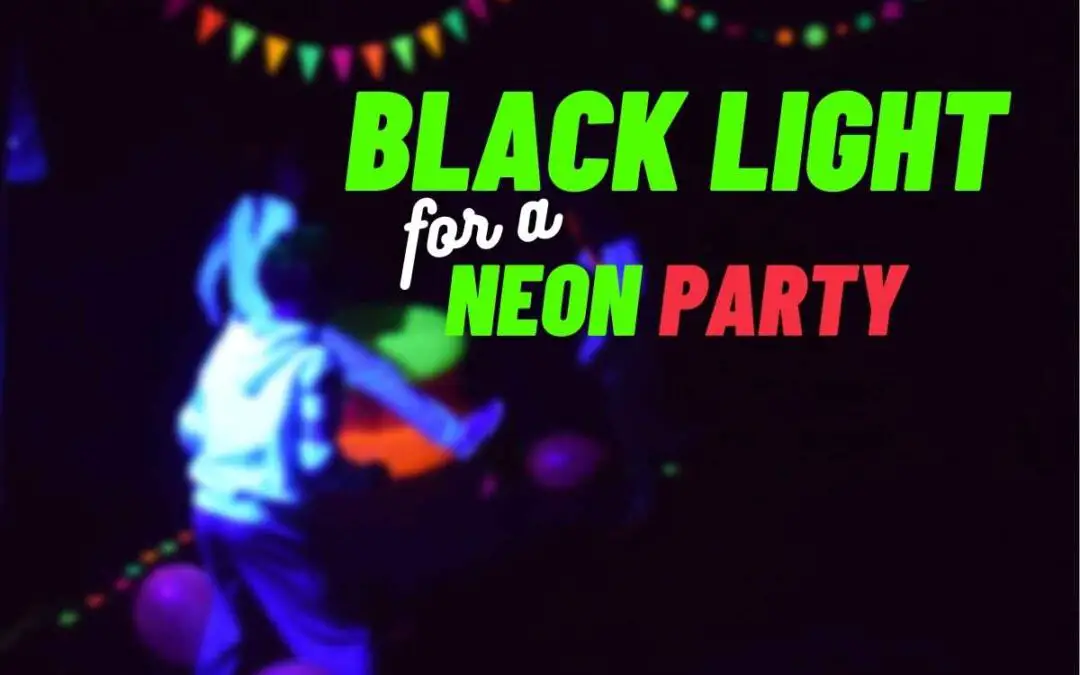 Setting Up Black Light For A Neon Party