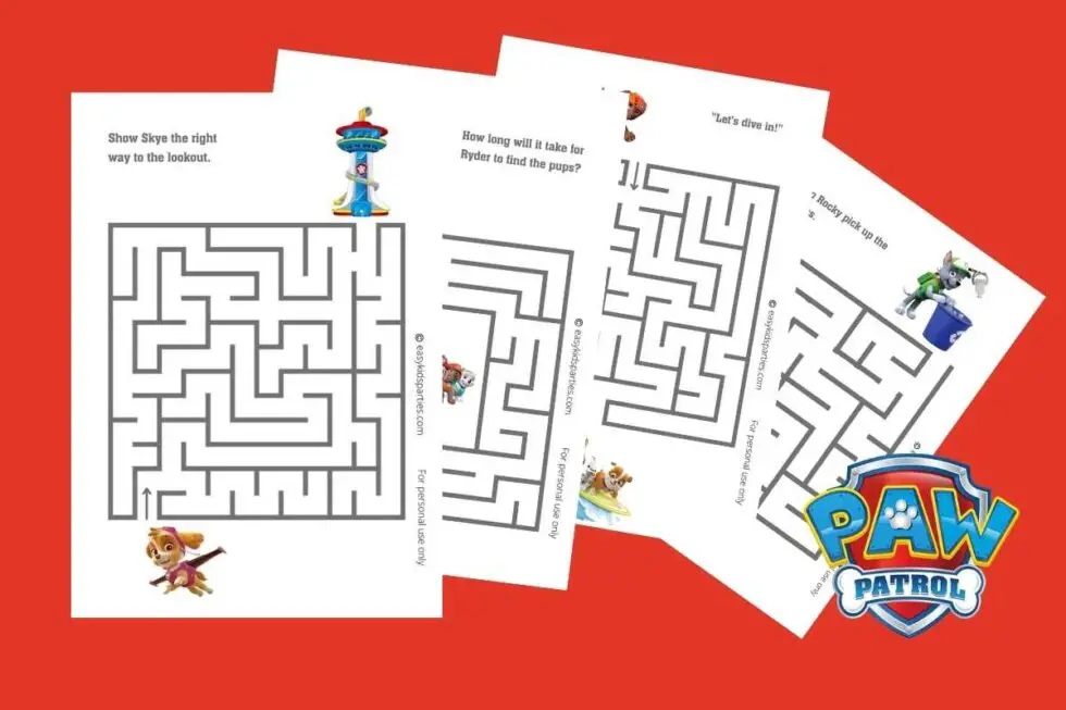 12 Easy Paw Patrol Party Games And Activities EKP