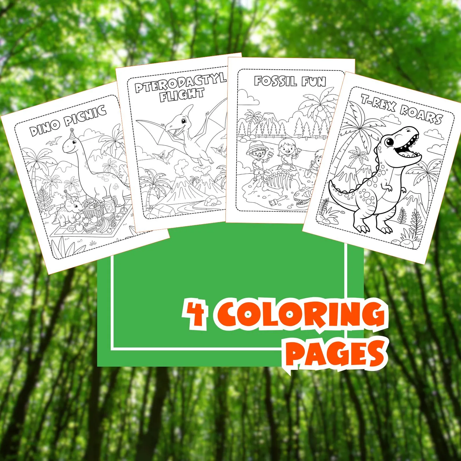 Dinosaur Party Games And Activity Pack | Easy Kids Parties Dinosaur Party Games And Activity Pack - Image 4